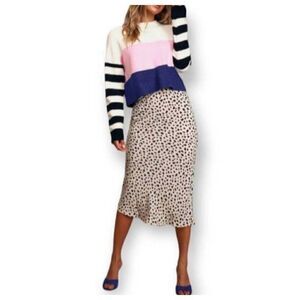 LOVE BY DESIGN LYDIA STRIPE CRW NECK SWEATE XL NWT.